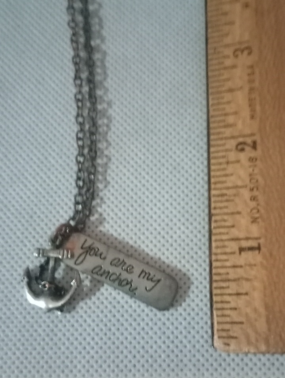 You Are My Anchor Silver-tone Pendant Necklace